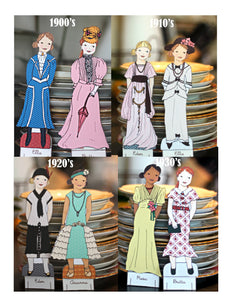 Paper Dolls - Girl Paper Doll Century in Fashion Bundle