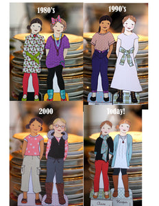 Paper Dolls - Girl Paper Doll Century in Fashion Bundle