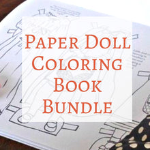 Paper Dolls - Paper Doll Coloring Book Bundle