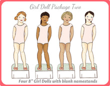 Paper Dolls - Girl Paper Doll Seasons Bundle
