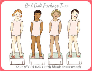 Paper Dolls - Girls in Sports Paper Doll Bundle